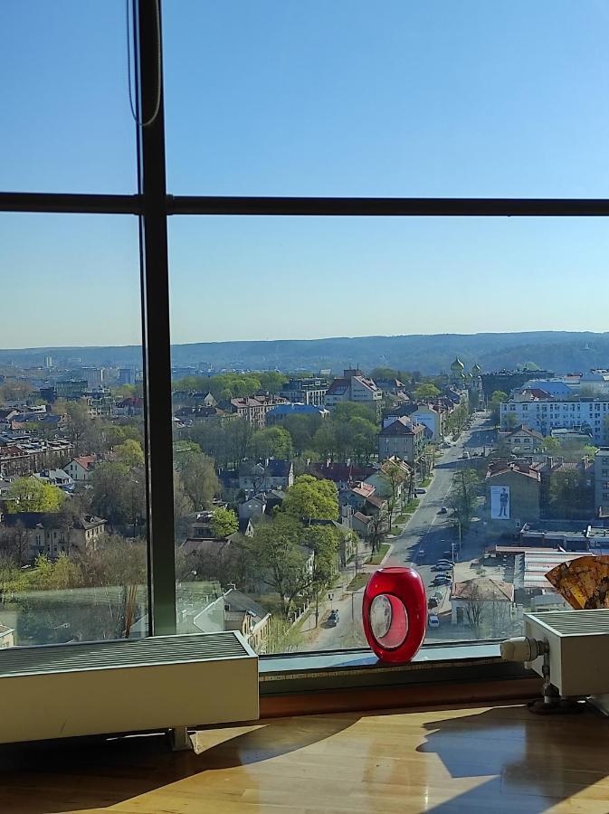 Luxury Apartment In Skyscraper Vilnius Luaran gambar